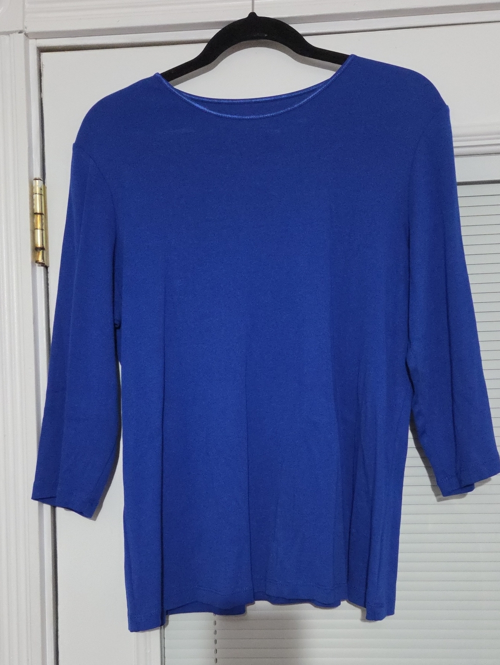 Christopher & Banks Cobalt Blue Long-Sleeve Boatneck Top